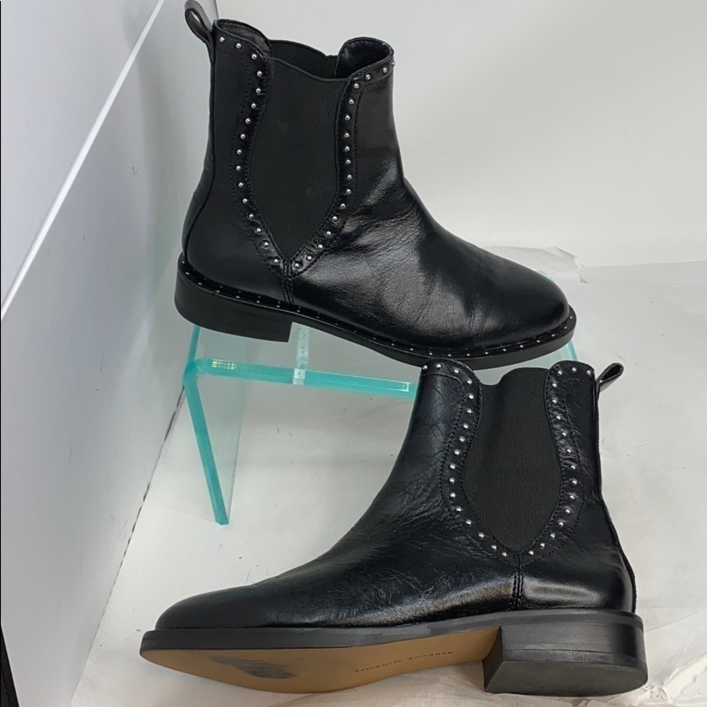 Rebecca Minkoff Sz 6 Black Sabeen Studded Boots